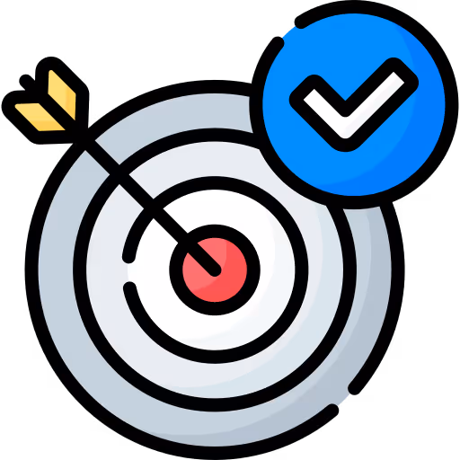 Icon of a target with check mark for: Built to Get You Calls — websites that convert traffic into phone calls and booked jobs